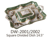 Ceramic Porcelain Divided Dish (tray) 14.5``